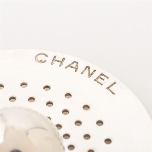 Chanel Hair Tie Scrunchie 925 Black Silver Plated with box main image 4